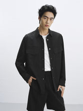 Men's Jacquard Plaid Panel Shirt